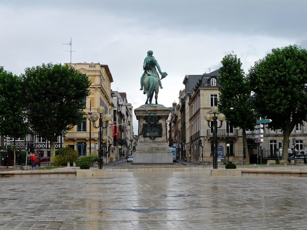 Equestrian statue of Napoléon I in Rouen France