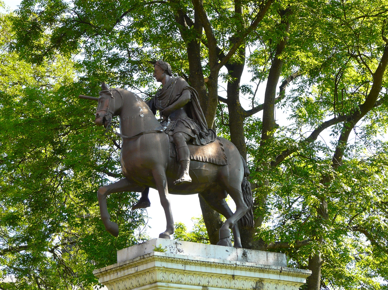 Equestrian statue of William III in Glasgow UK