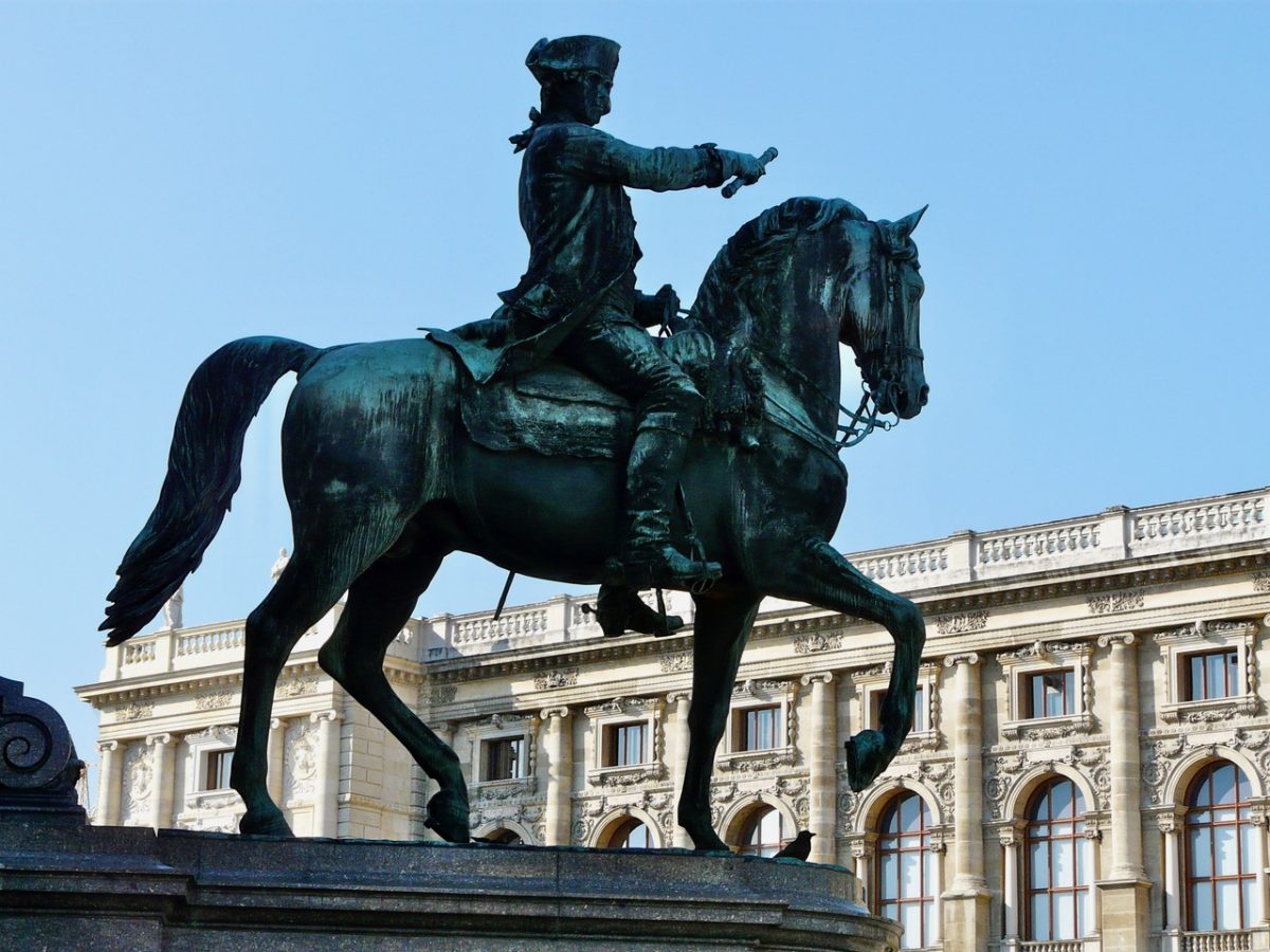 Equestrian statue of Gideon Ernst Laudon in Vienna Austria