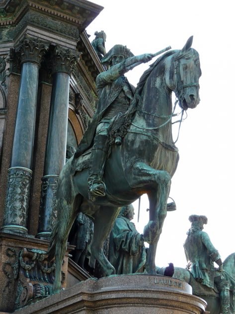 Equestrian statue of Gideon Ernst Laudon in Vienna Austria