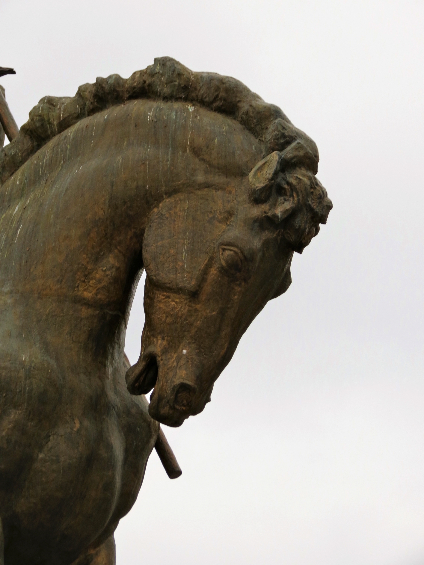 Equestrian statue of Decebalus in Deva Romania