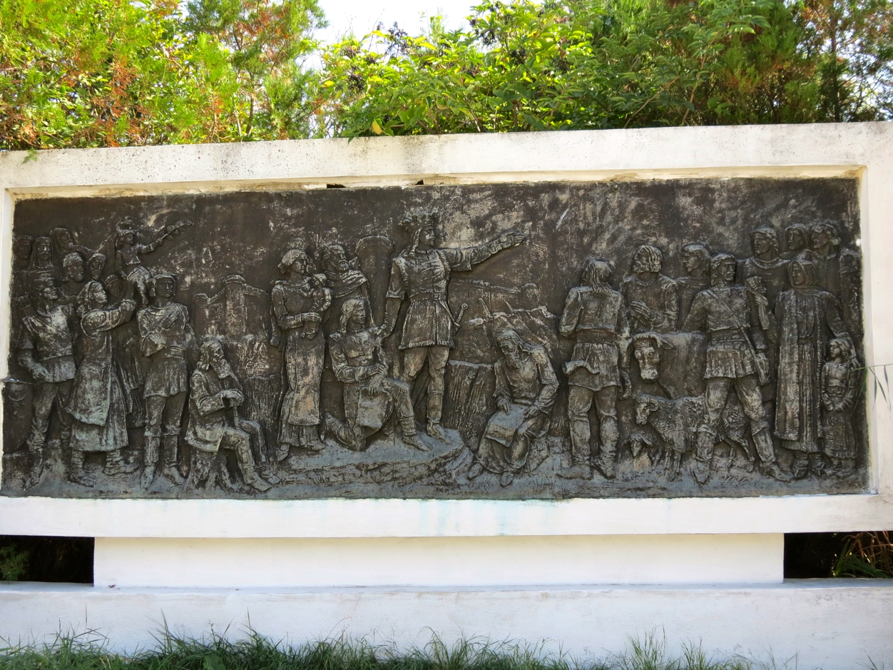 Equestrian statue of Stephen III of Moldavia in Vaslui Romania