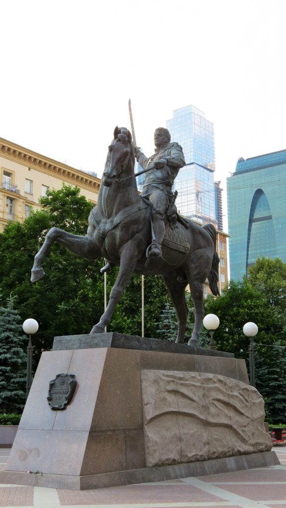 Equestrian Statue Of Pyotr Bagration In Moscow Russia