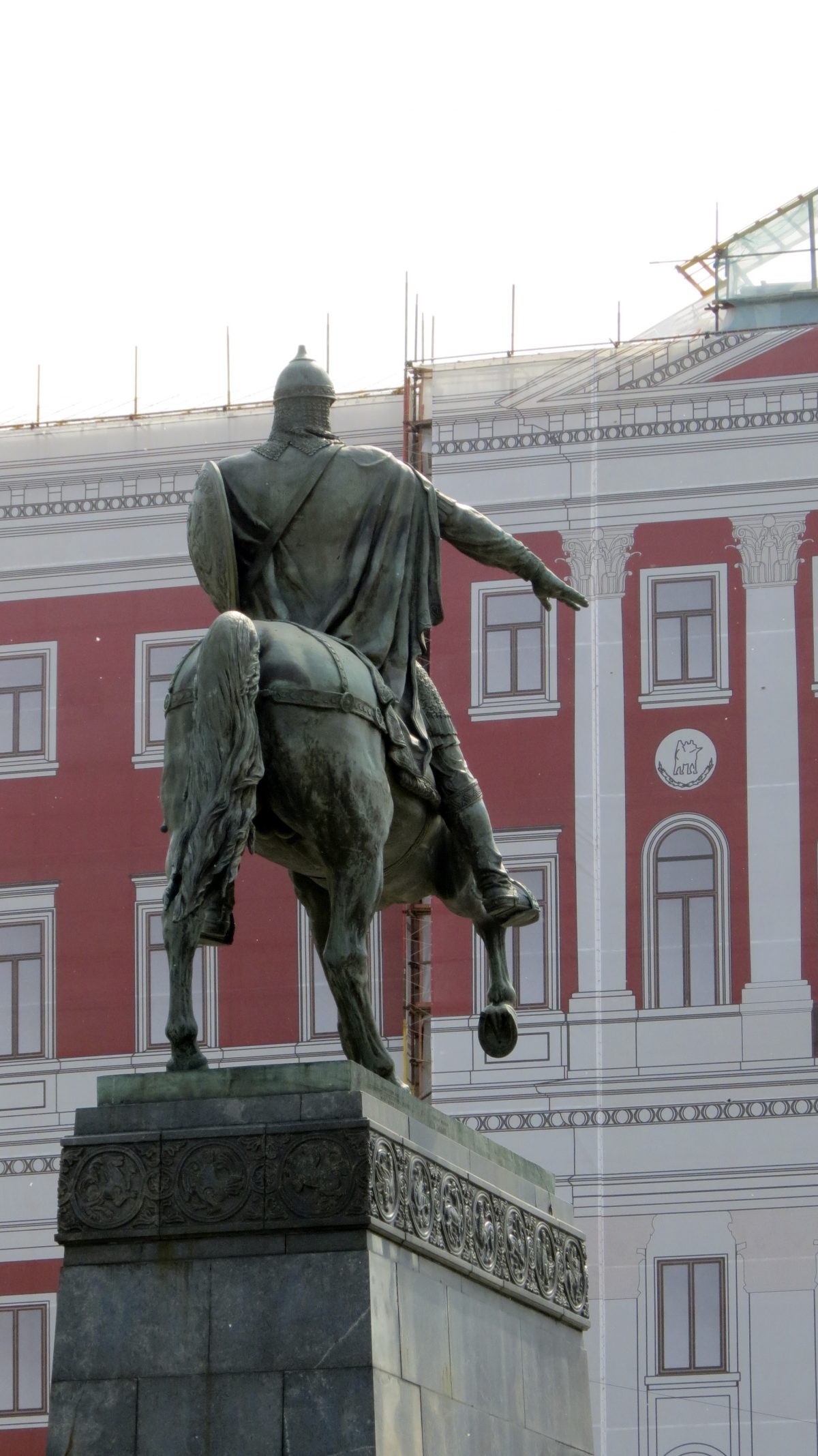 Equestrian statue of Yuri Dolgoruky in Moscow Russia