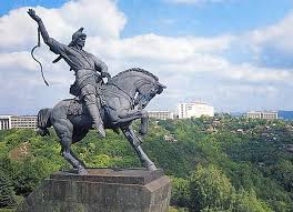 Equestrian statue of Salawat Yulayev in Salavat Russia