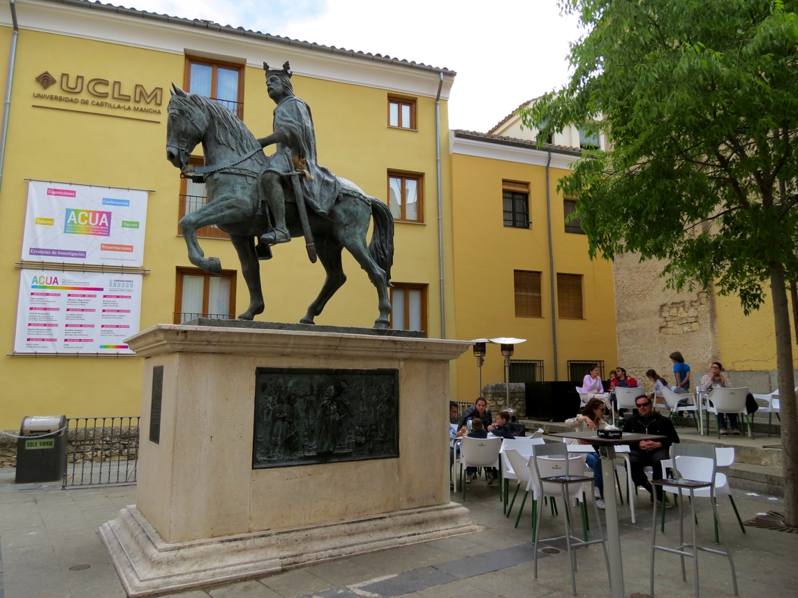 Equestrian statue of Alfonso VIII in Cuenca Spain