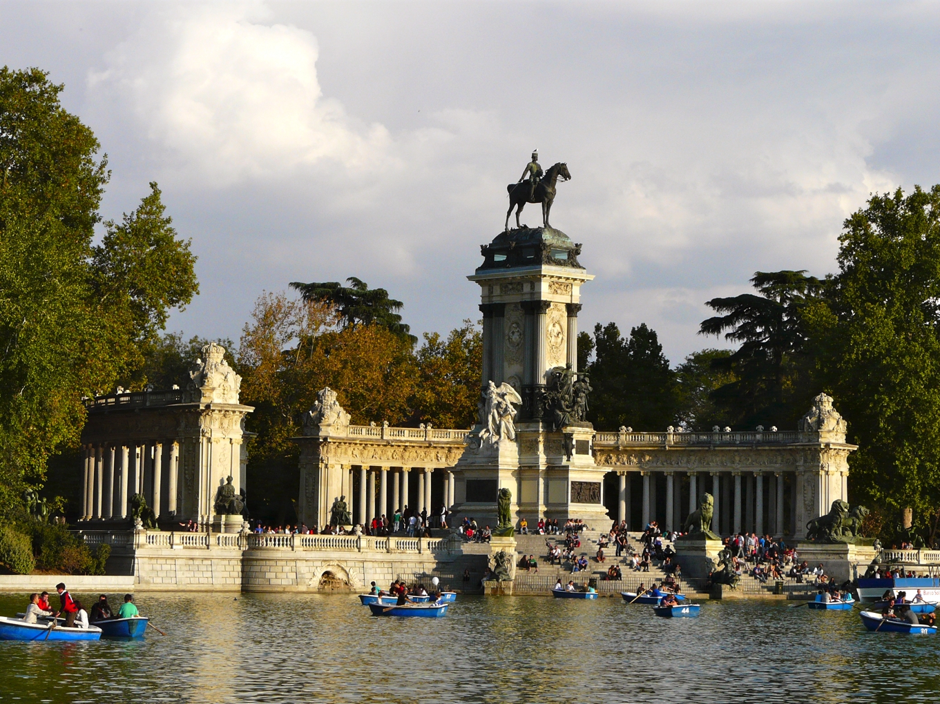 Equestrian Statue Of Alfonso Xll In Madrid Spain