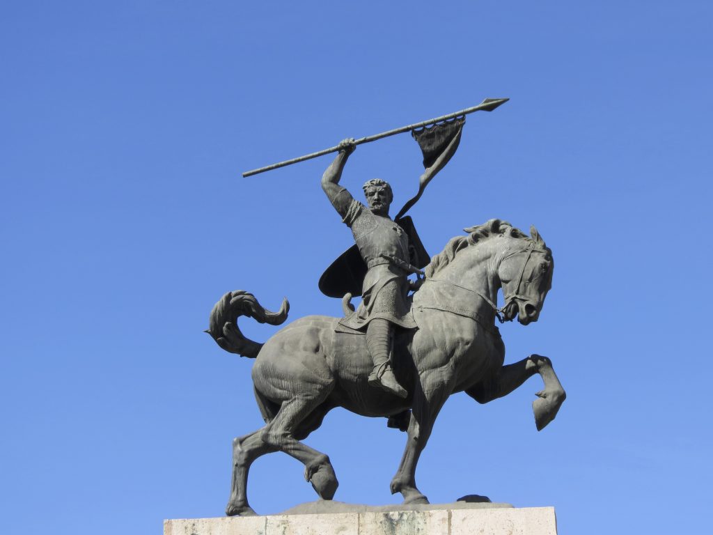 Equestrian statue of El Cid in Valencia Spain