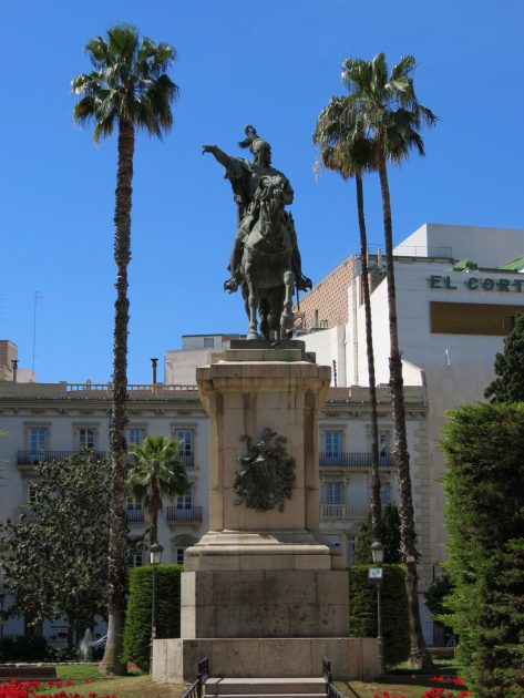 Equestrian statue of James I of Aragon in Valencia Spain