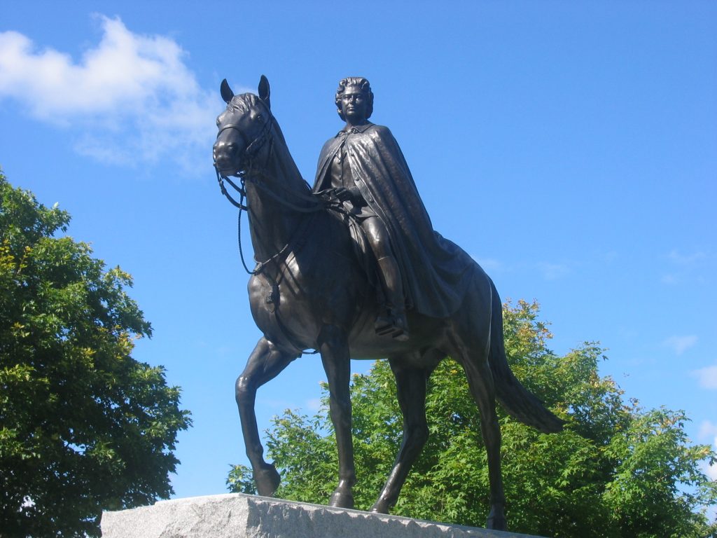 Equestrian statue of Queen Elisabeth II in Ottawa, Ontario Canada