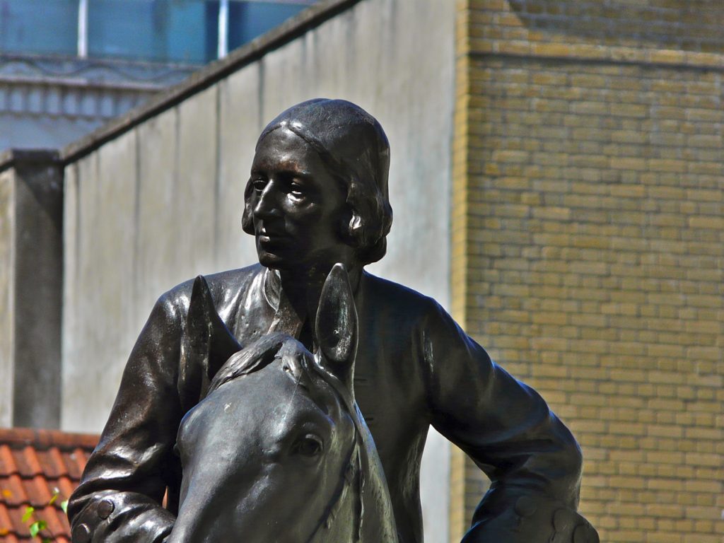Equestrian statue of John Wesley in Bristol UK