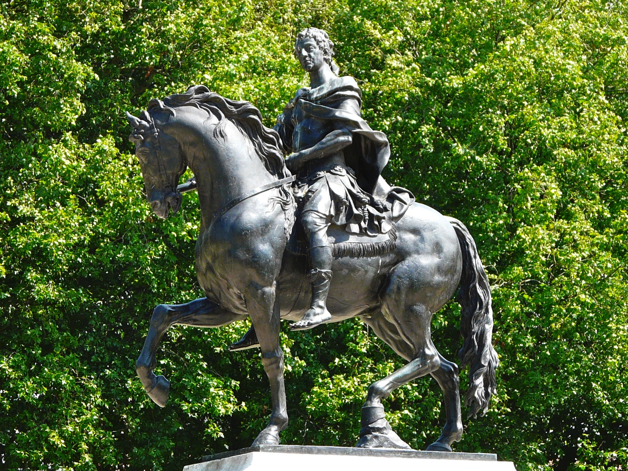 Equestrian statue of William III in Bristol UK