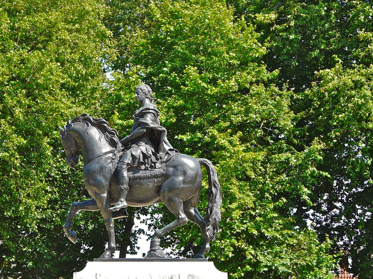 Equestrian statue of William III in Bristol UK