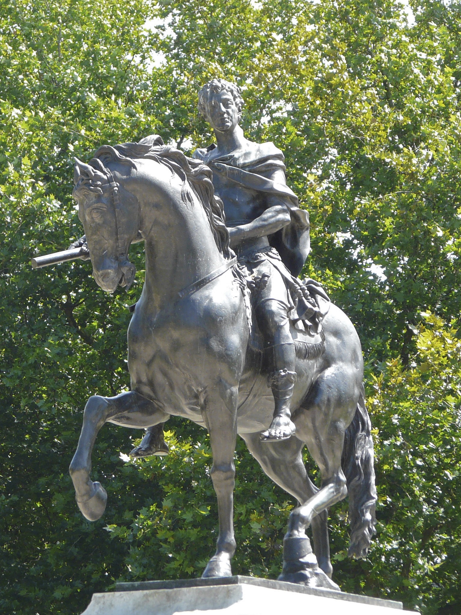 Equestrian statue of William III in Bristol UK