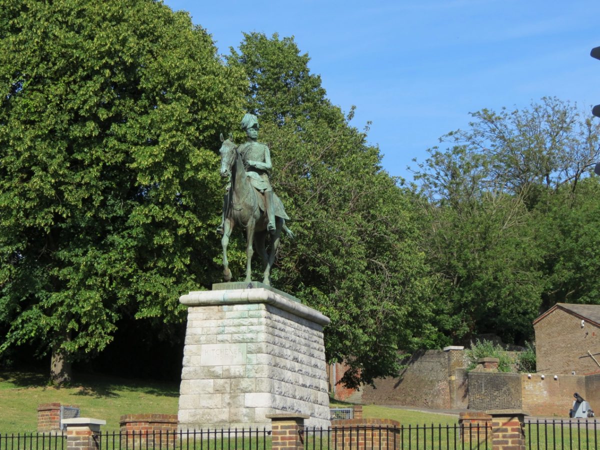 Equestrian statue of Horatio Herbert Kitchener in Chatham UK