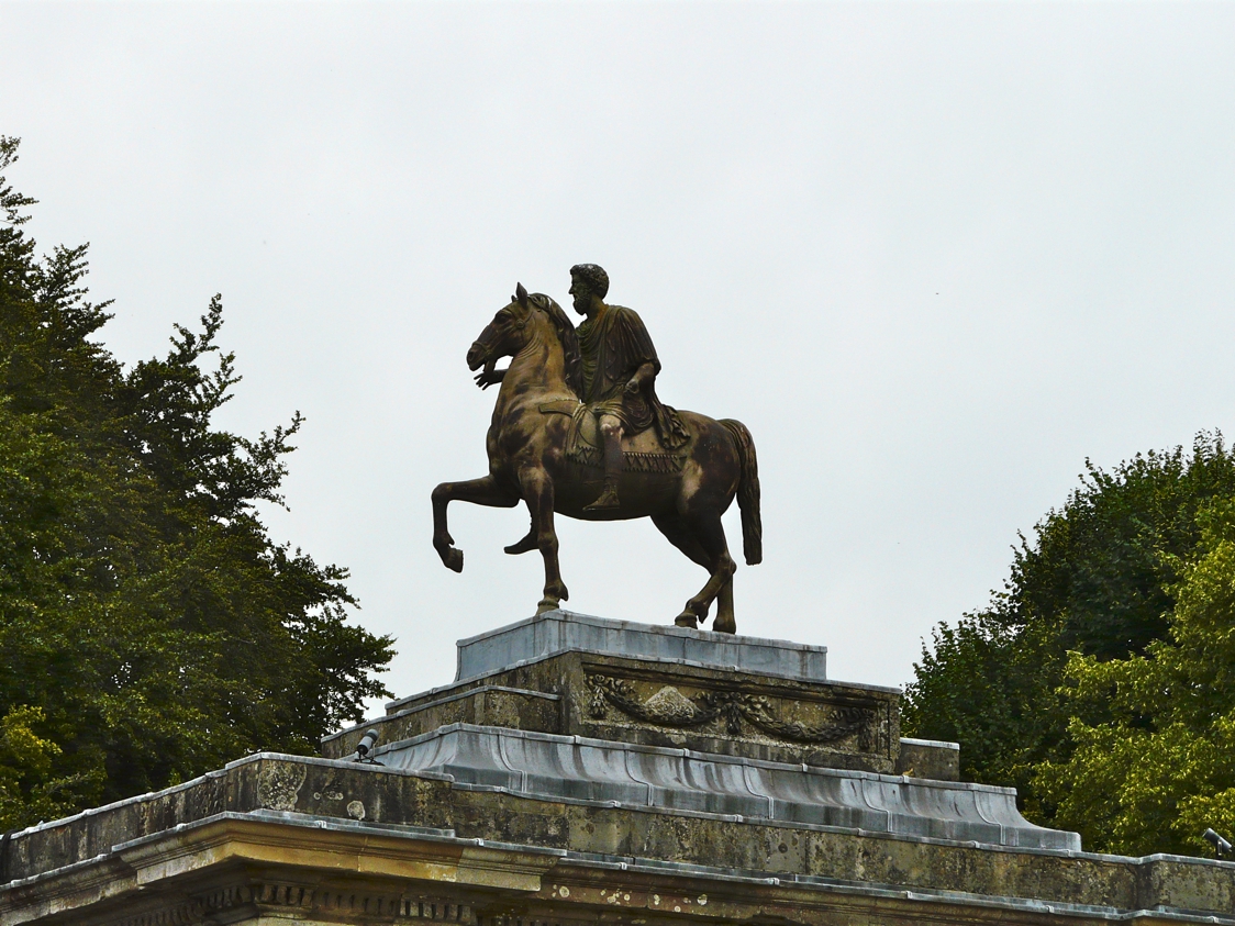 Equestrian statue of Marcus Aurelius in Wilton UK