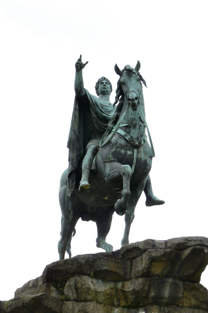 Equestrian statue of George III in Windsor UK