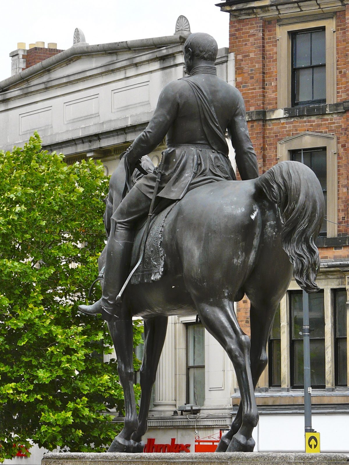 Equestrian statue of Prince consort Albert in Wolverhampton UK