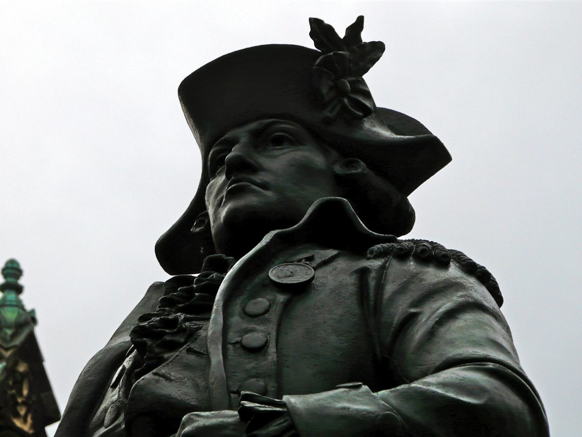 Equestrian statue of John Eager Howard in MD Baltimore US