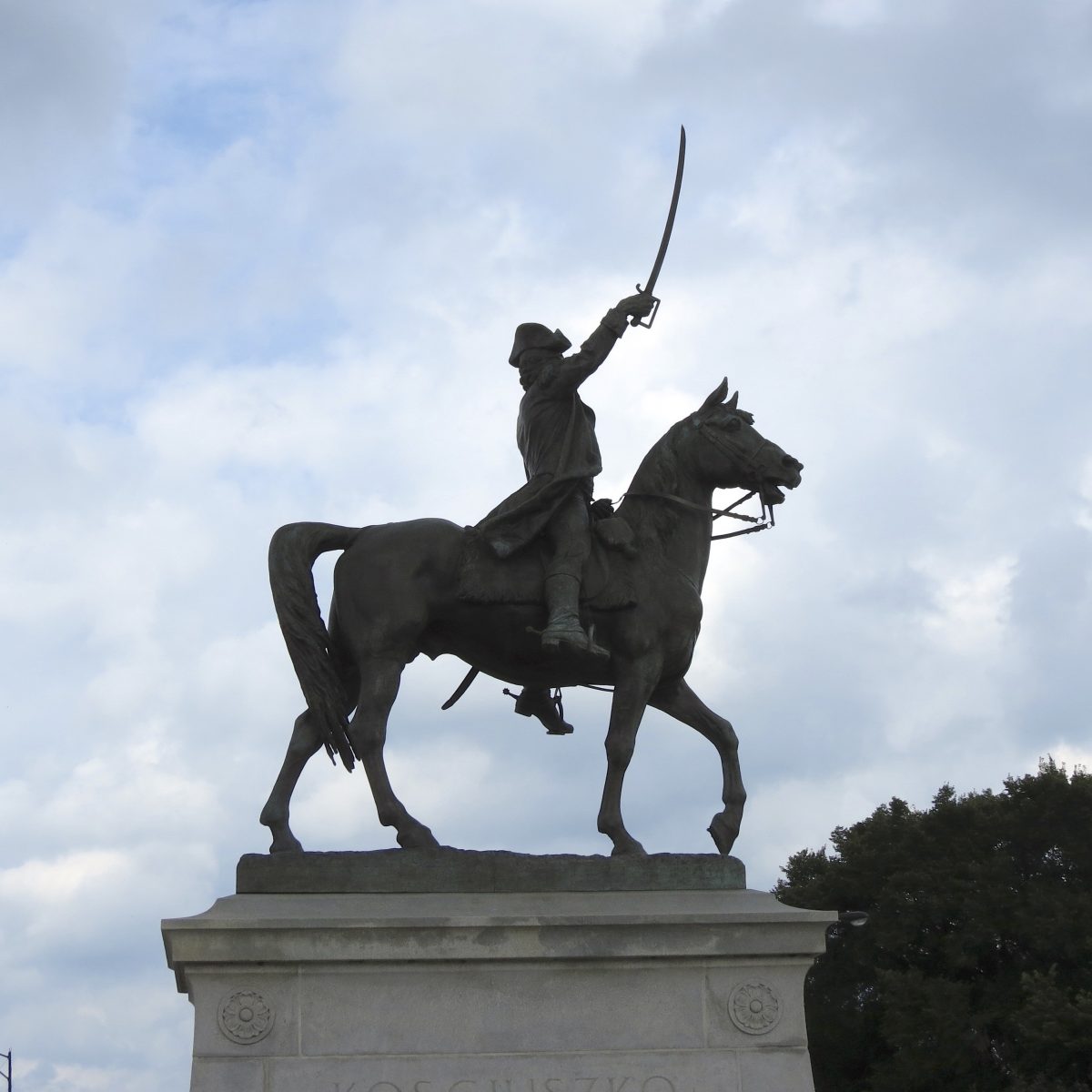 Equestrian statue of Thaddeus Kosciuszko in IL Chicago US