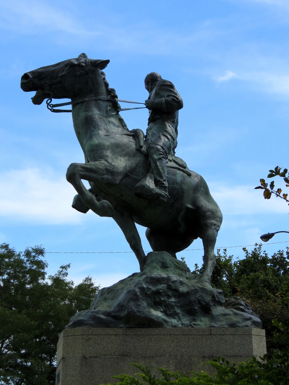 Equestrian statue of Philip H. Sheridan in IL Chicago US