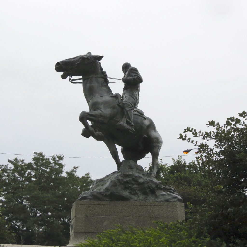 Equestrian statue of Philip H. Sheridan in IL Chicago US