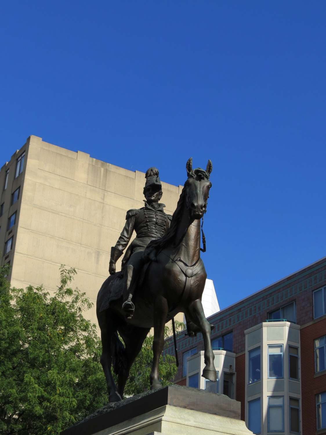 Equestrian statue of William Henry Harrison in OH Cincinnati US