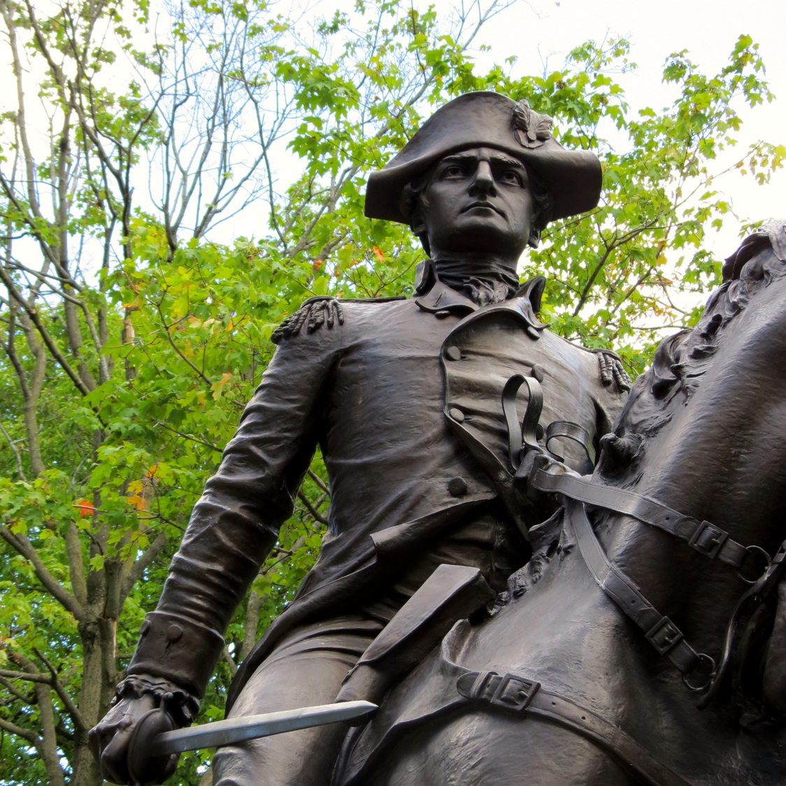 Equestrian statue of Anthony Wayne in IN Fort Wayne US