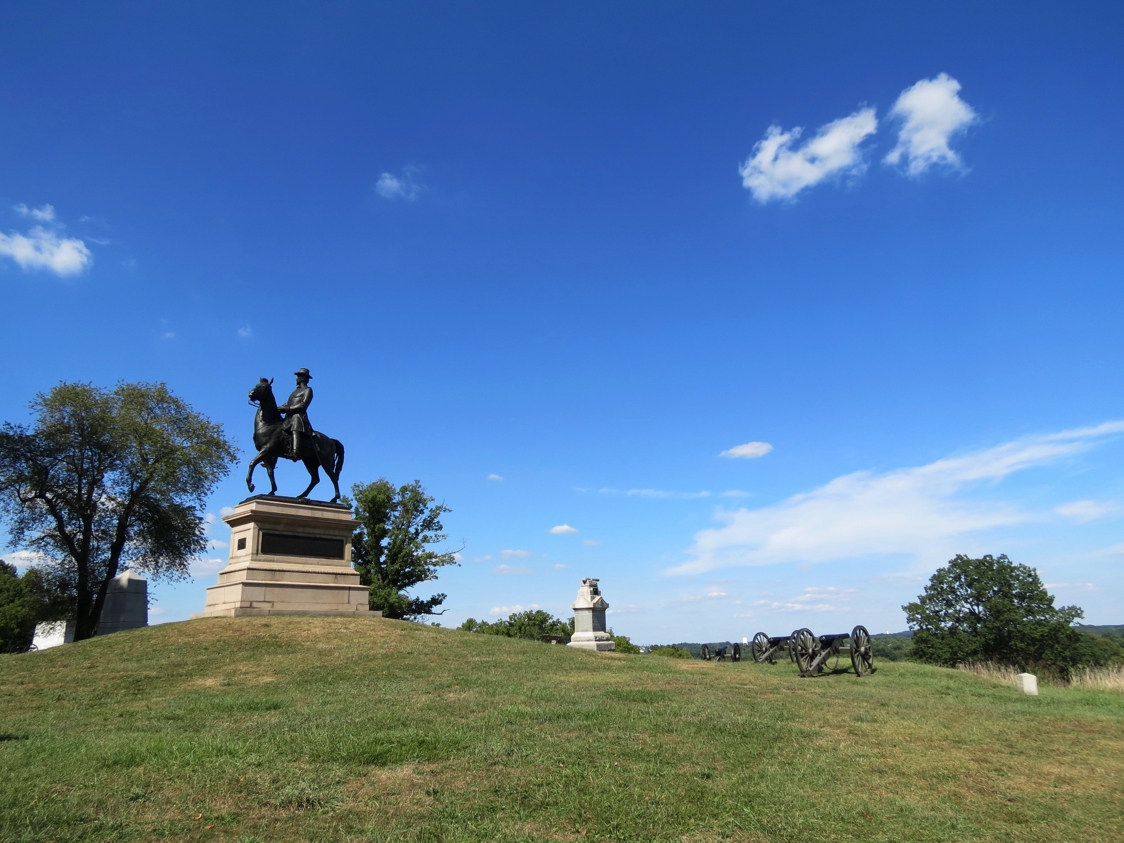 Equestrian statue of Winfield Scott Hancock in PA Gettysburg US