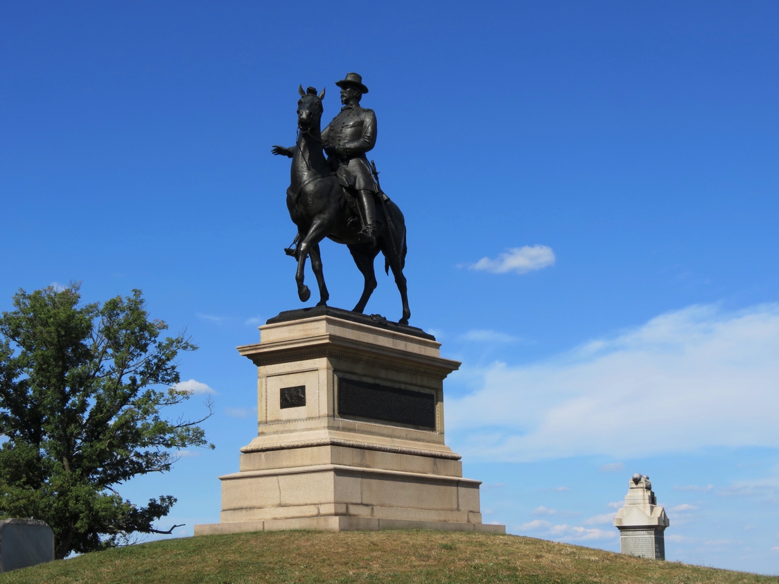 Equestrian statue of Winfield Scott Hancock in PA Gettysburg US