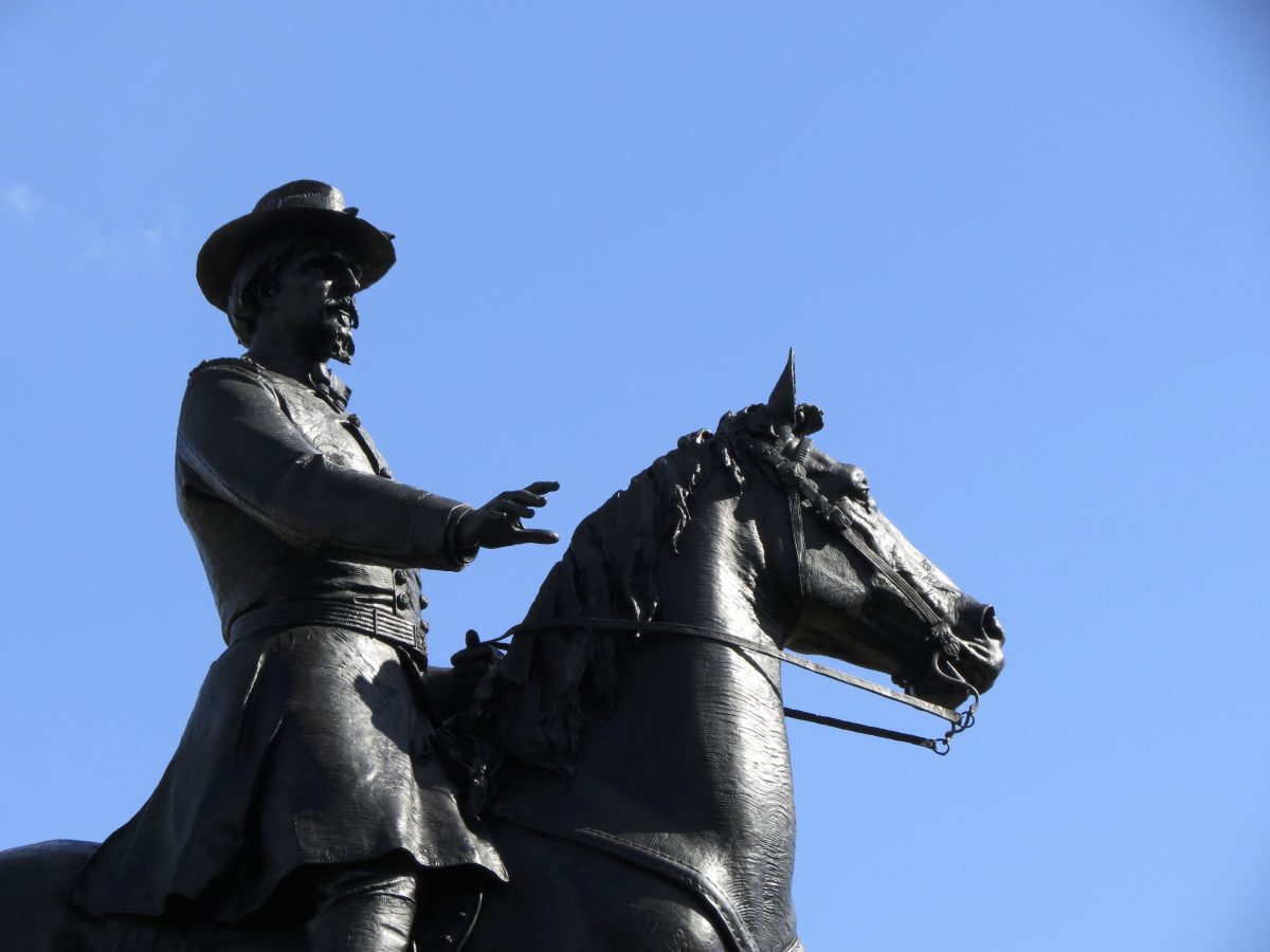Equestrian statue of Winfield Scott Hancock in PA Gettysburg US