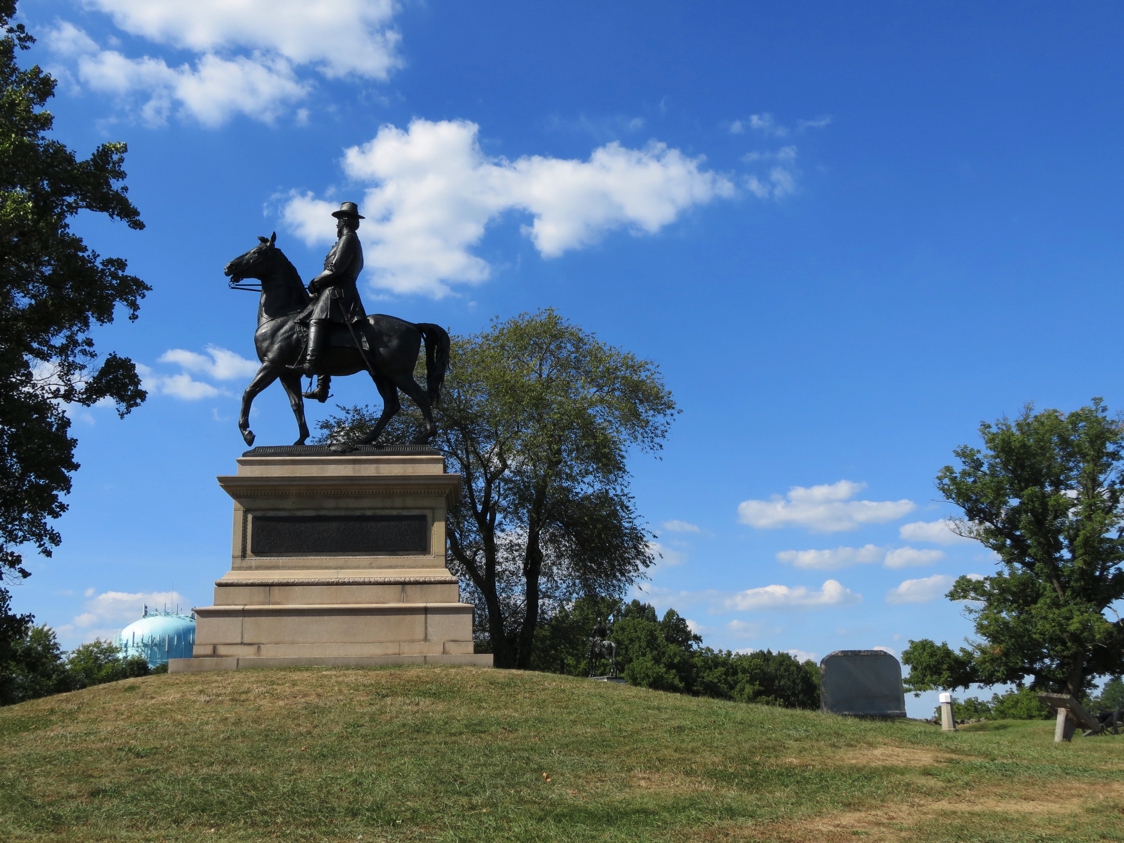 Equestrian statue of Winfield Scott Hancock in PA Gettysburg US