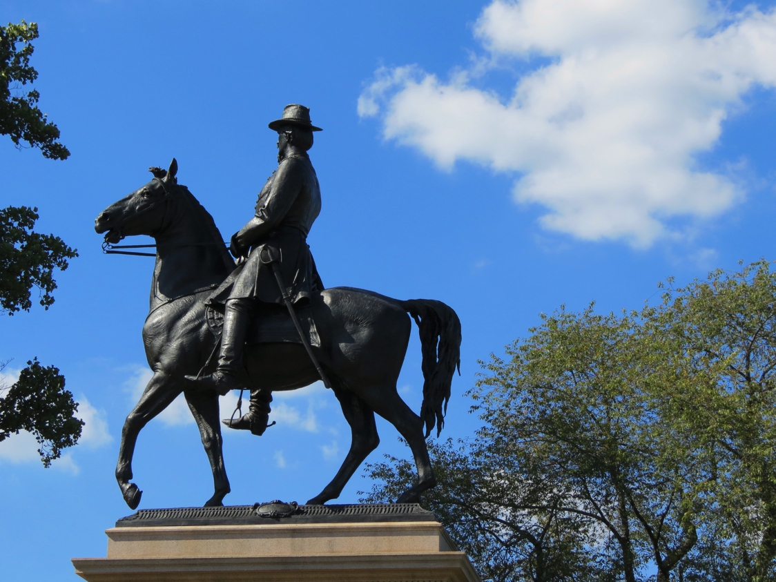 Equestrian statue of Winfield Scott Hancock in PA Gettysburg US