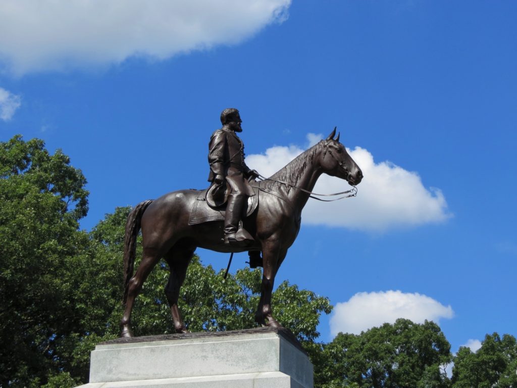 Equestrian statue of Robert Edward Lee in PA Gettysburg US