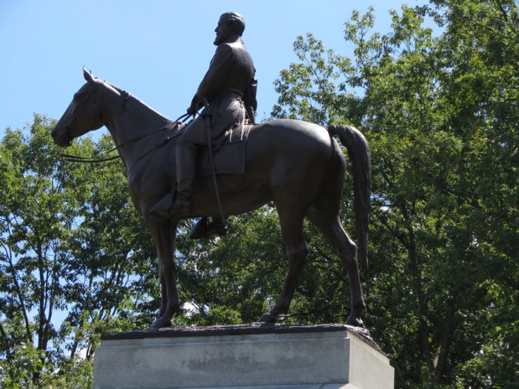 Equestrian statue of Robert Edward Lee in PA Gettysburg US