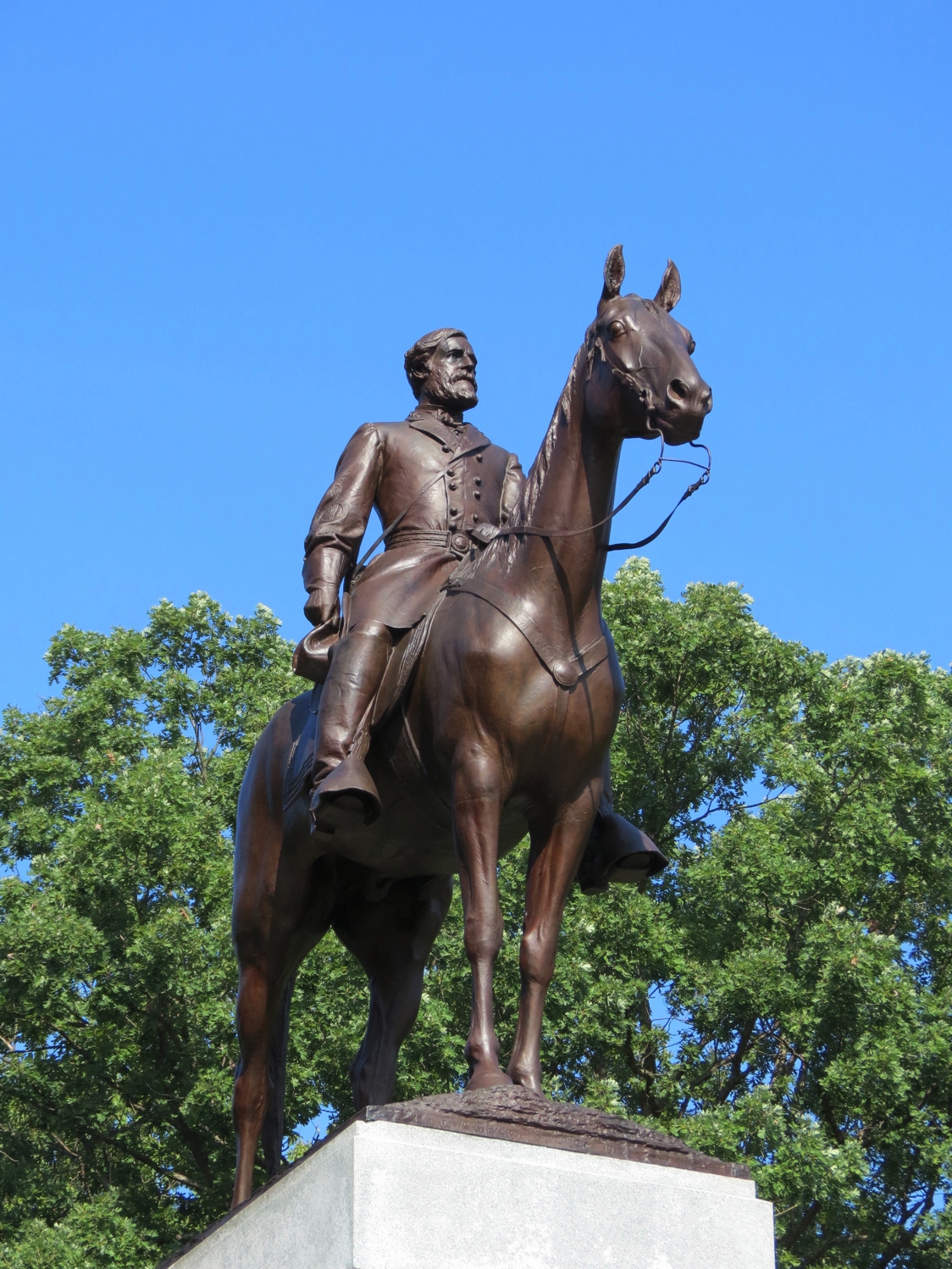 Equestrian statue of Robert Edward Lee in PA Gettysburg US