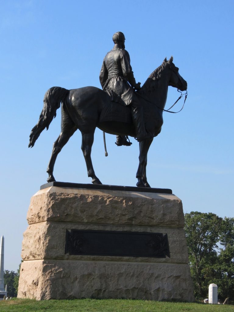 Equestrian Statue Of George Gordon Meade In Pa Gettysburg Us