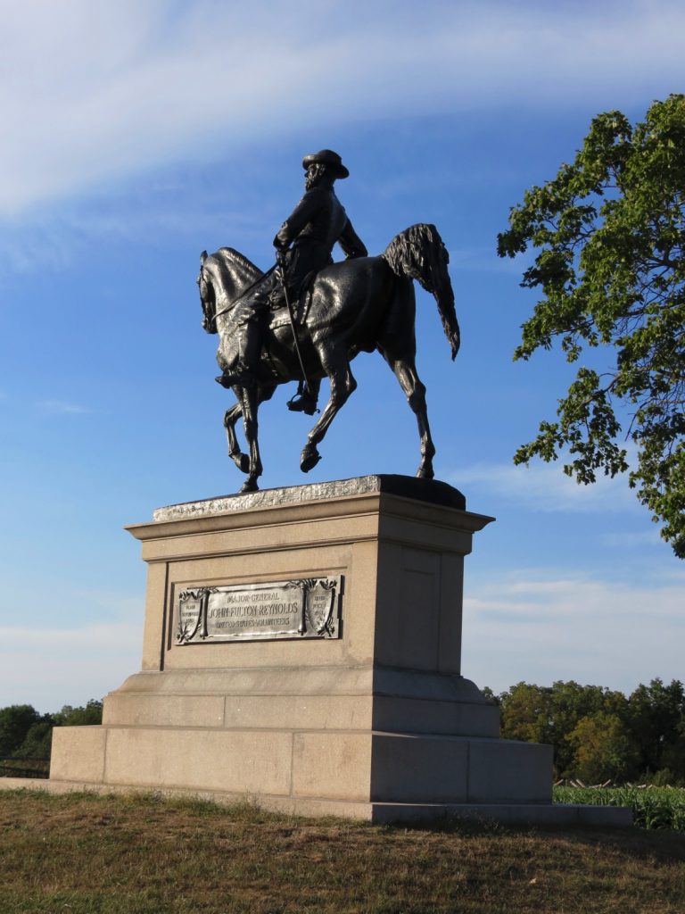 Equestrian statue of John Fulton Reynolds in PA Gettysburg US