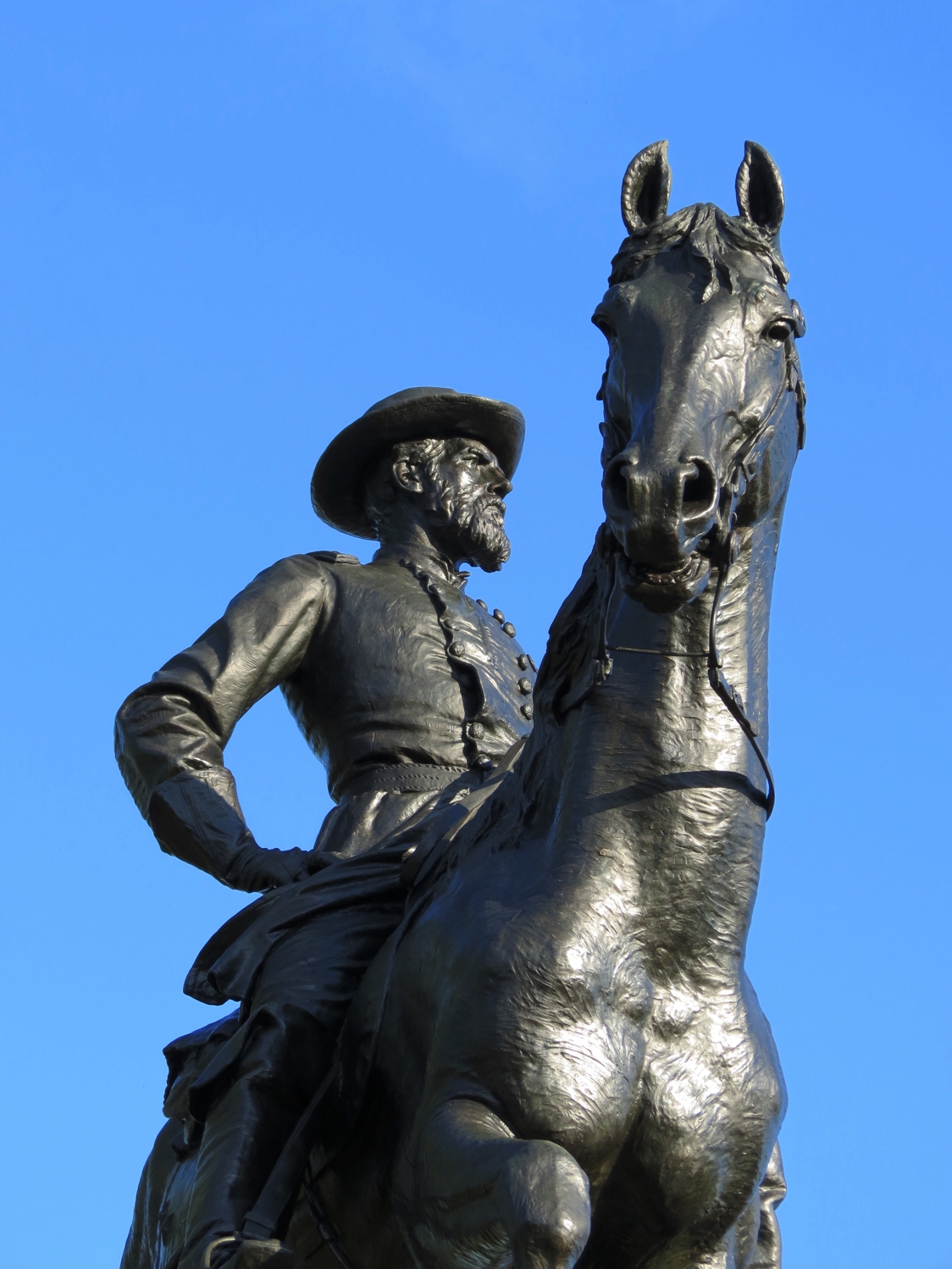 Equestrian statue of John Fulton Reynolds in PA Gettysburg US