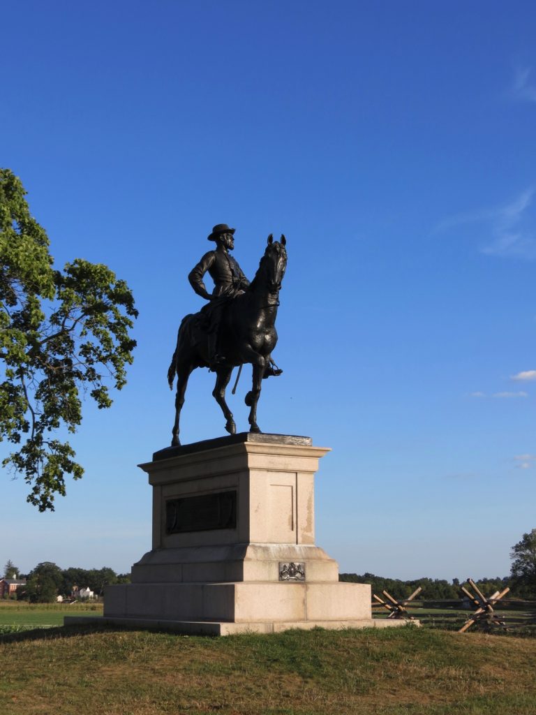 Equestrian statue of John Fulton Reynolds in PA Gettysburg US