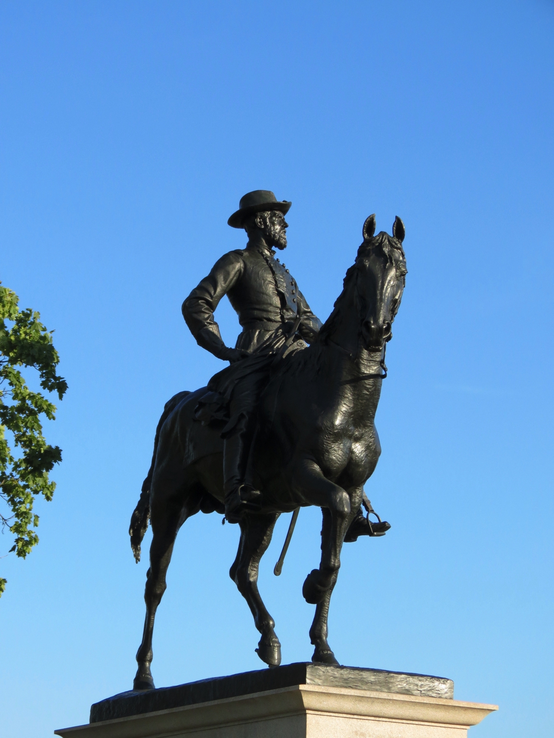 Equestrian statue of John Fulton Reynolds in PA Gettysburg US