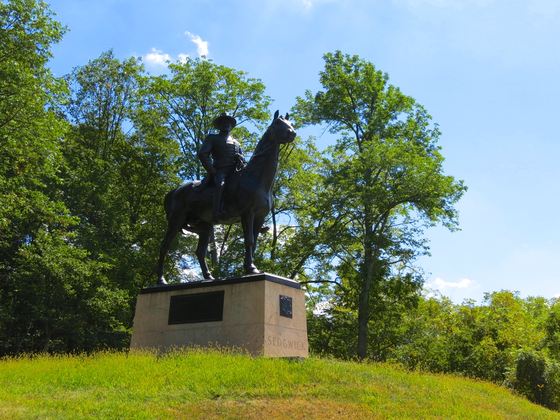 Equestrian statue of John Sedgwick in PA Gettysburg US