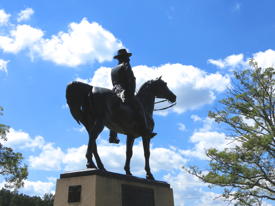 Equestrian statue of John Sedgwick in PA Gettysburg US