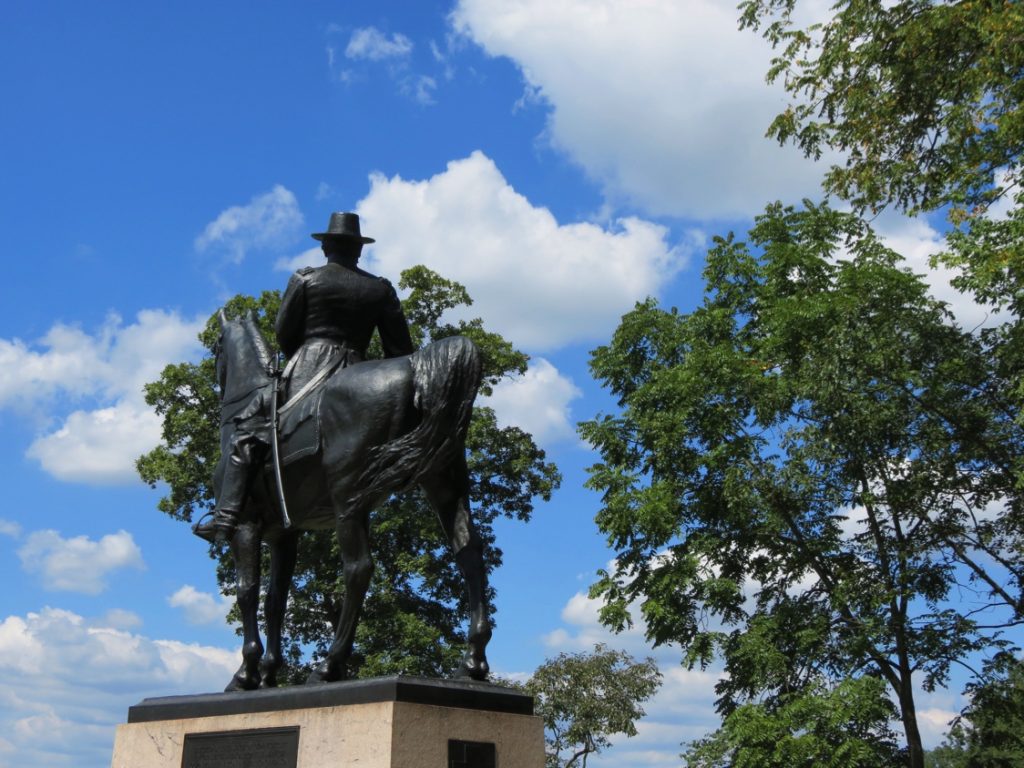 Equestrian statue of John Sedgwick in PA Gettysburg US