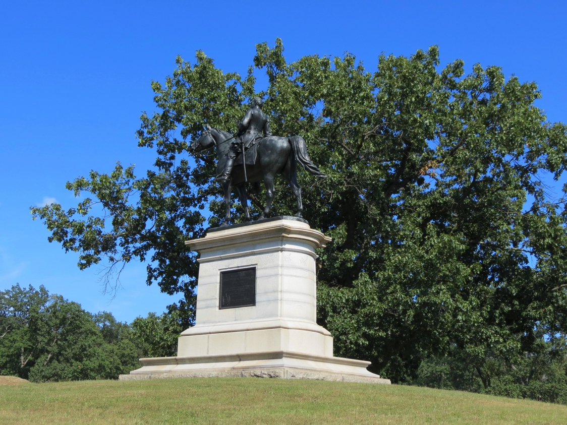 Equestrian statue of Henry Warner Slocum in PA Gettysburg US