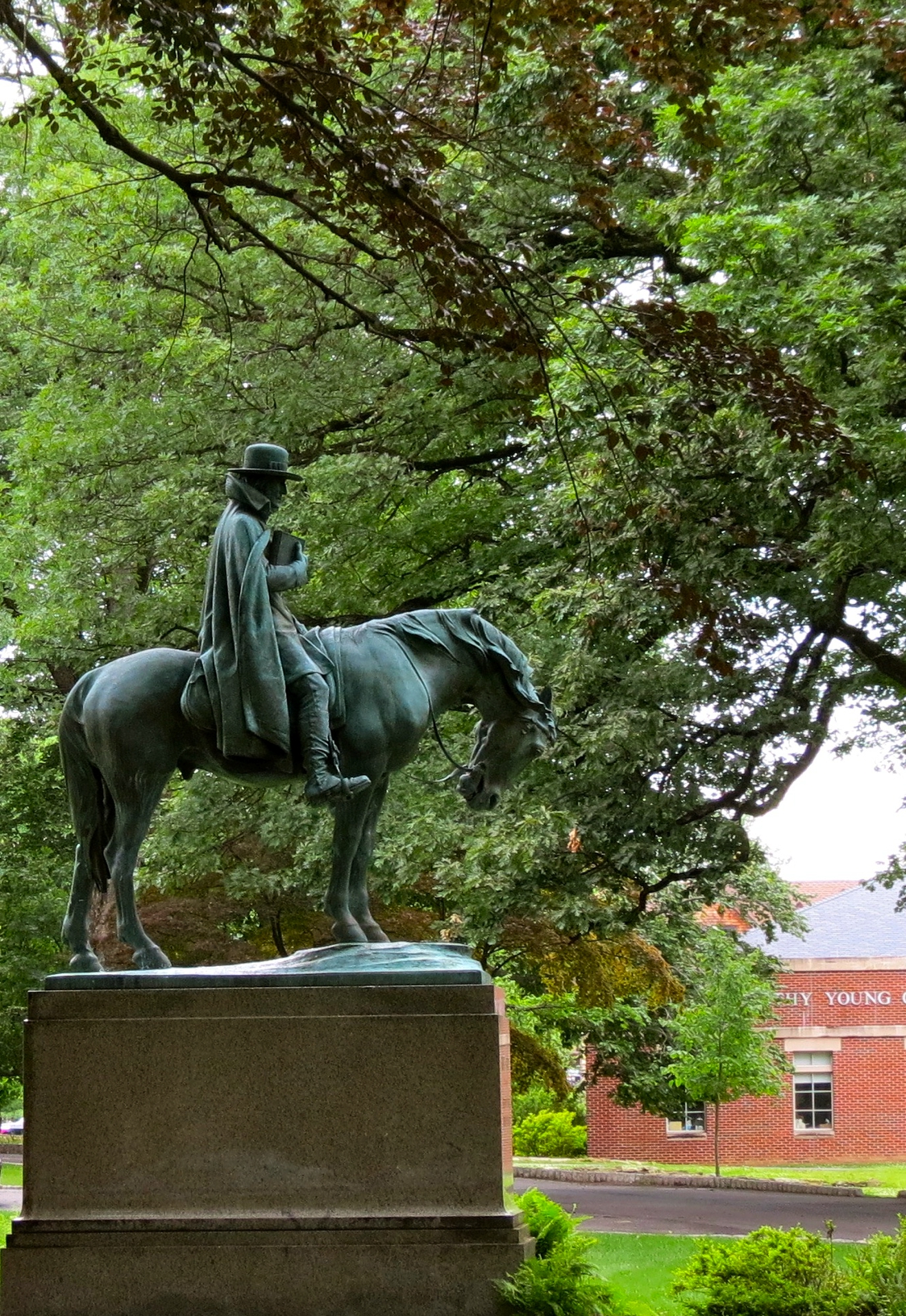 Equestrian statue of Francis Asbury in NJ Madison US