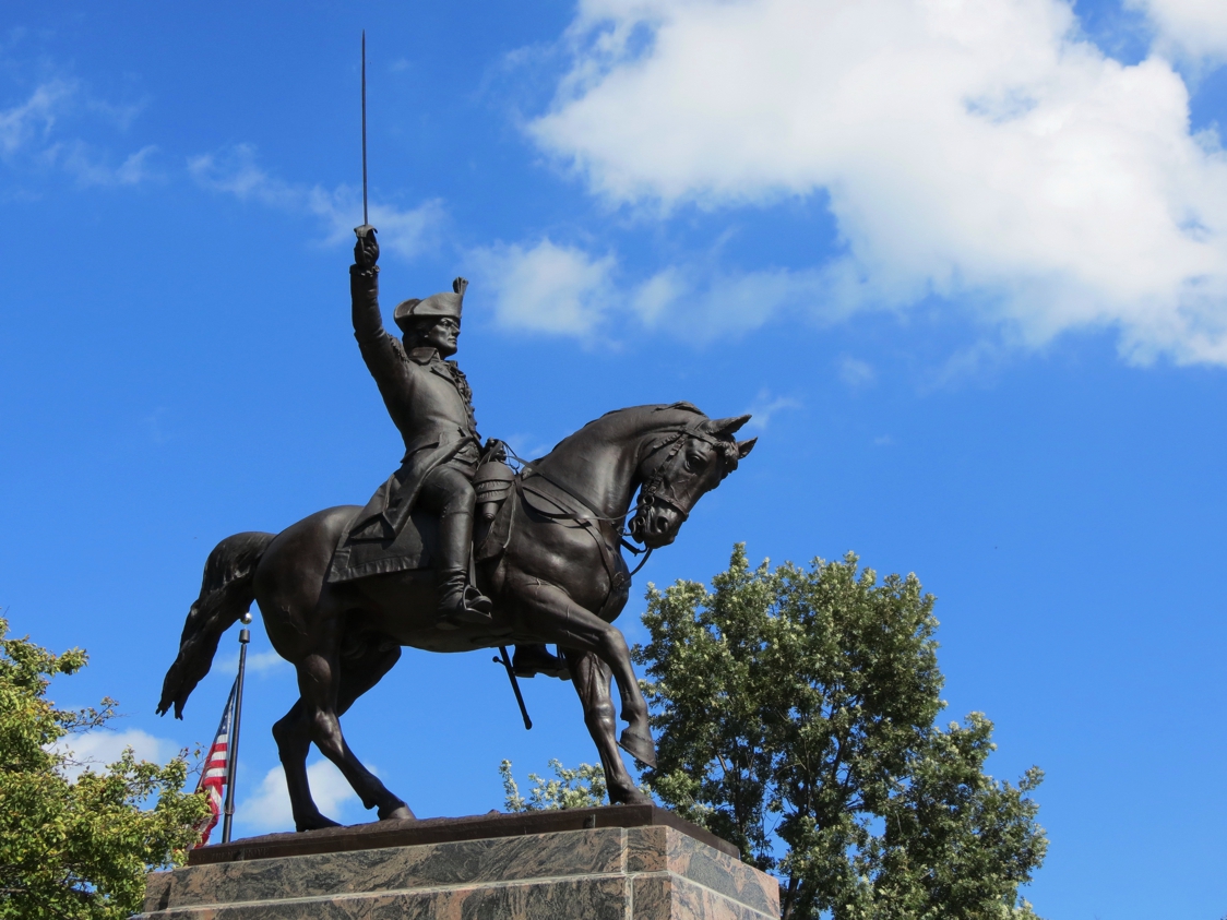 Equestrian statue of Thaddeus Kosciuszko in WI Milwaukee US