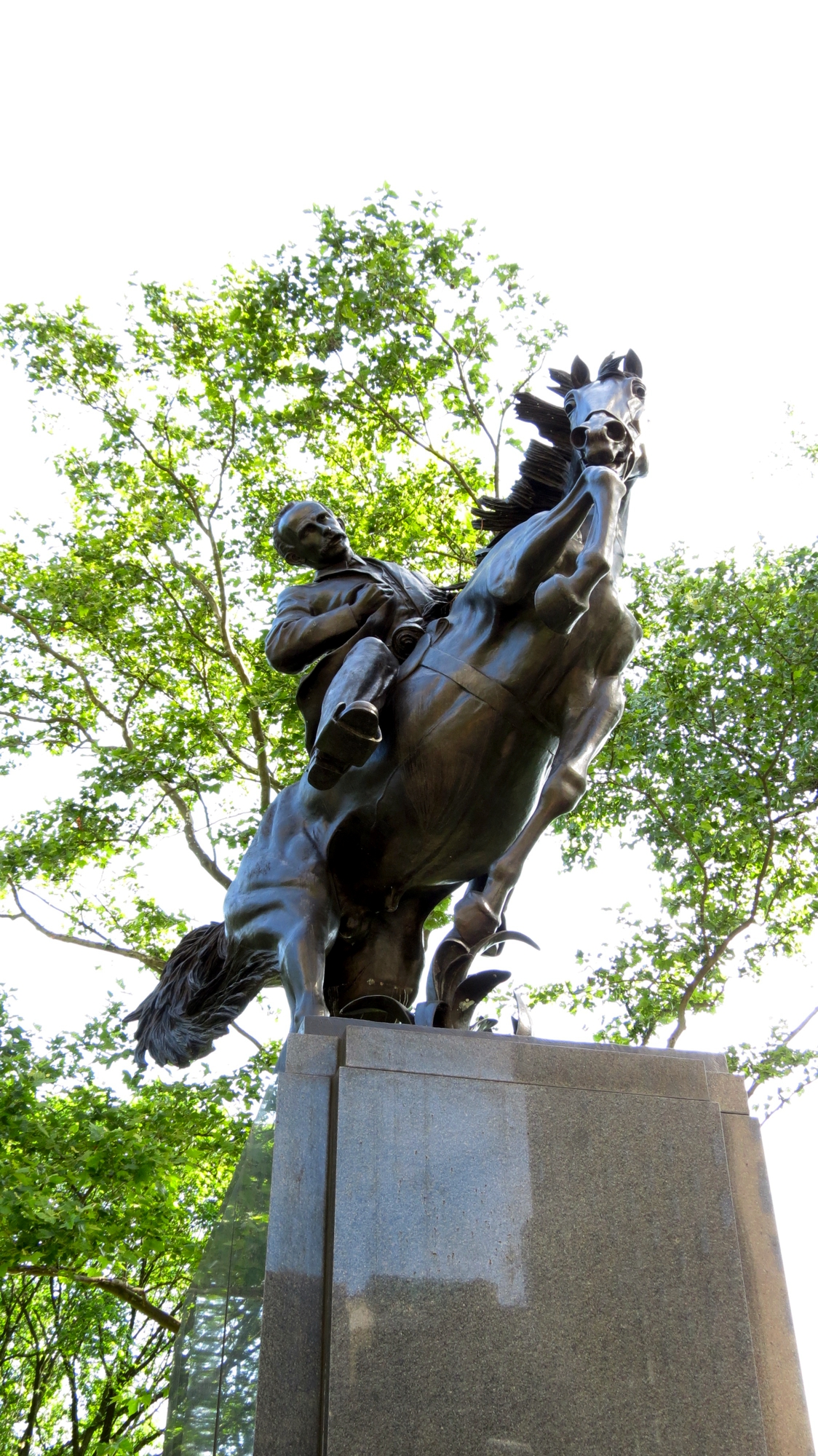 Equestrian statue of Jose Julian Marti in NY New York City US