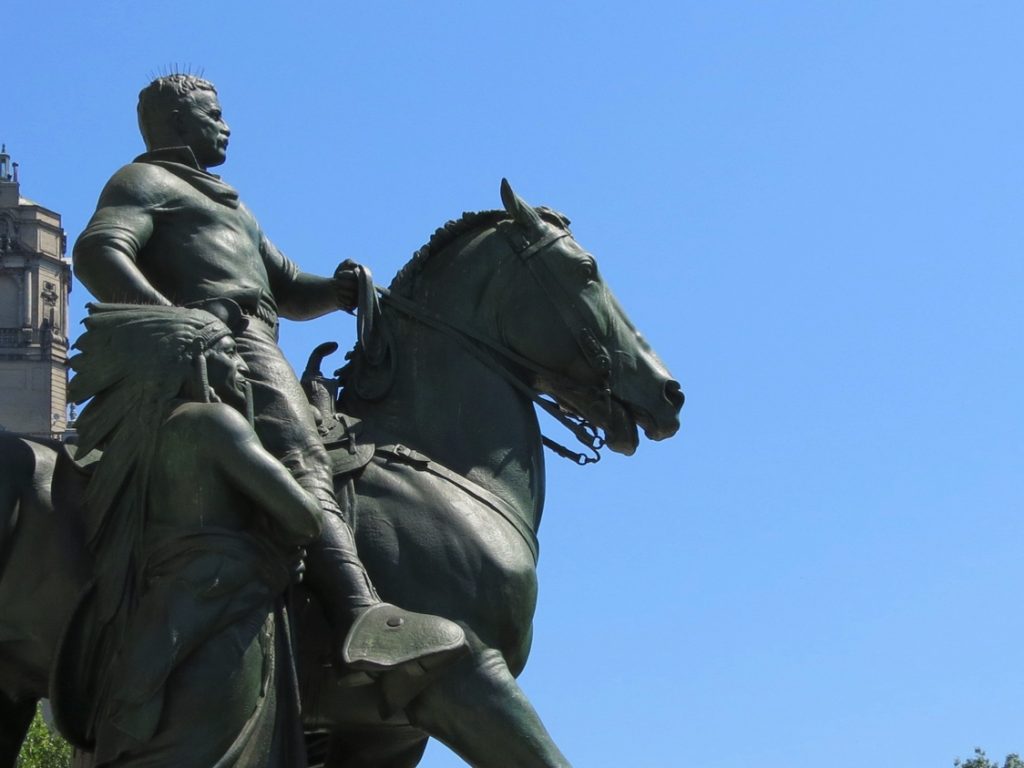 Equestrian Statue Of Theodore Roosevelt In Ny New York City Us