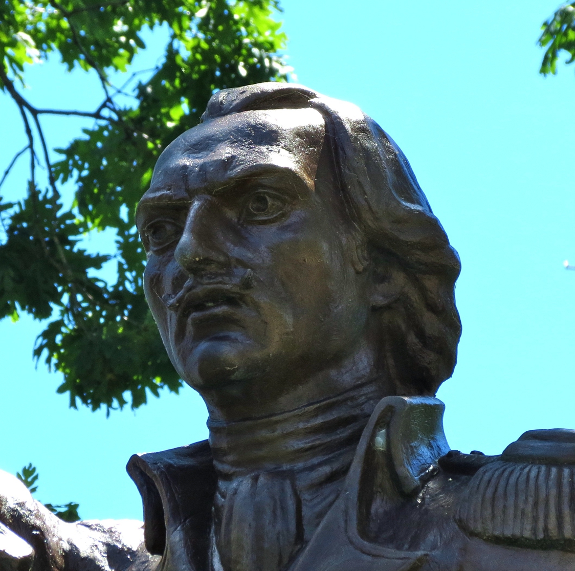 Equestrian statue of Casimir Pulaski in RI Providence US